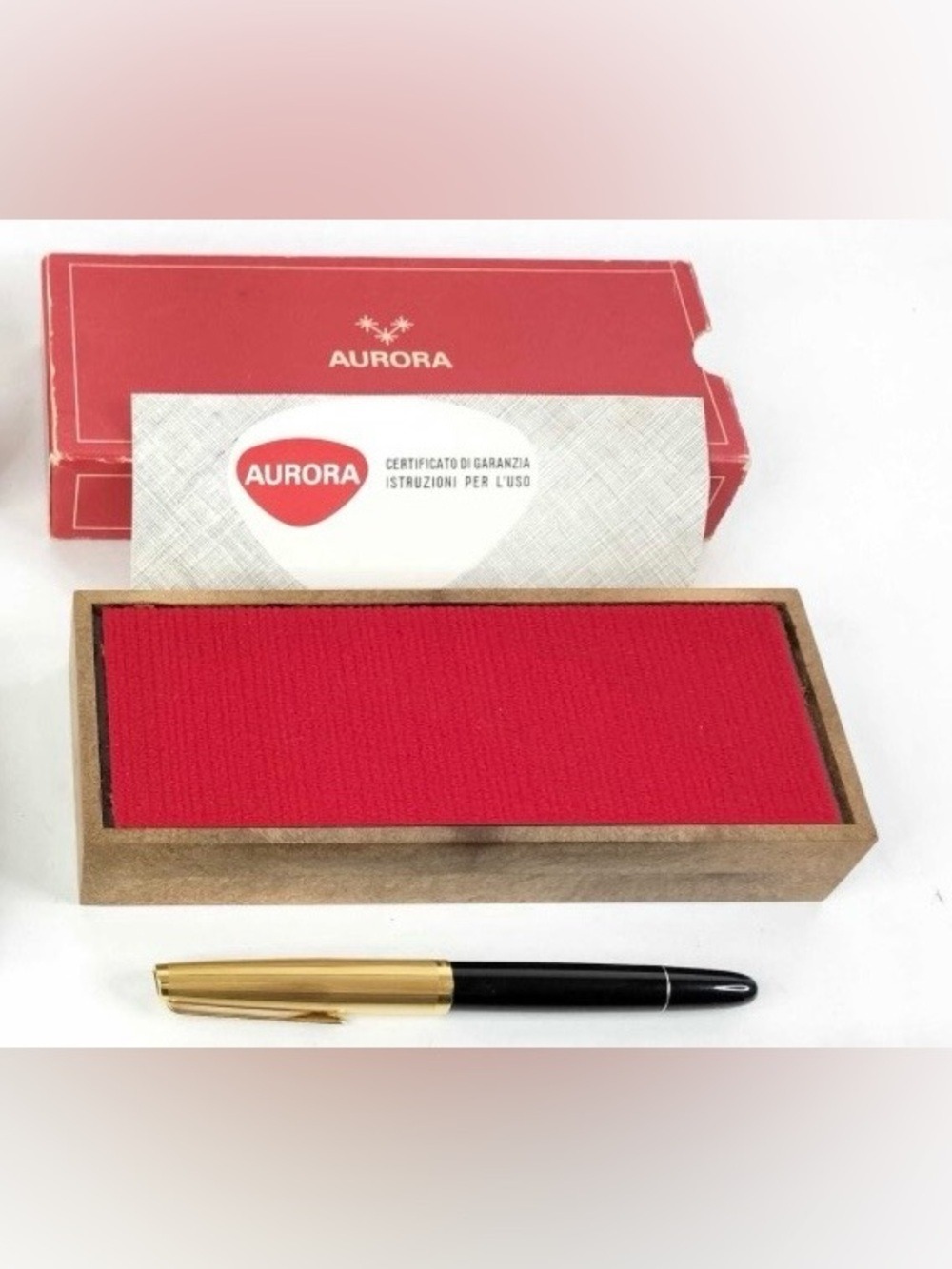 VINTAGE AURORA 88P FOUNTAIN PEN 60's Gold Plated
